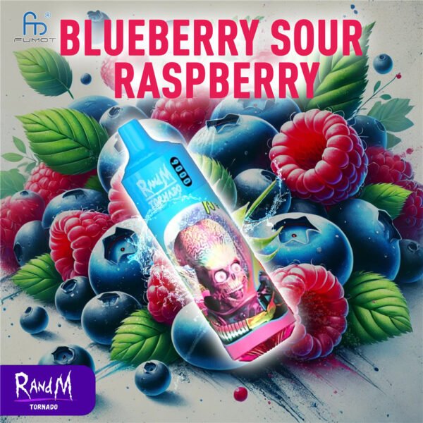 Blueberry Sour Raspberry RandM Tornado 9000