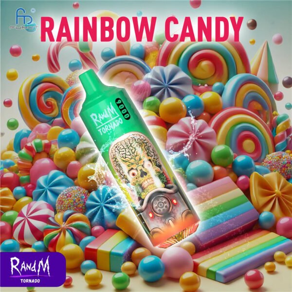 rainbow candy randm tornado 9000 vape