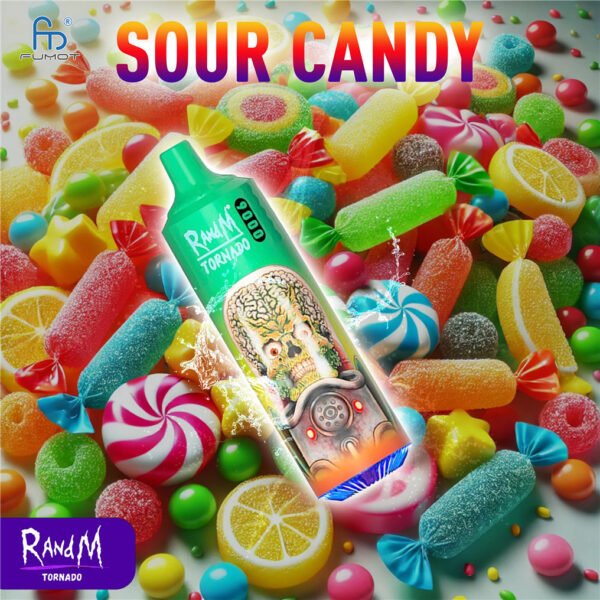 sour candy randm tornado 9000 vape