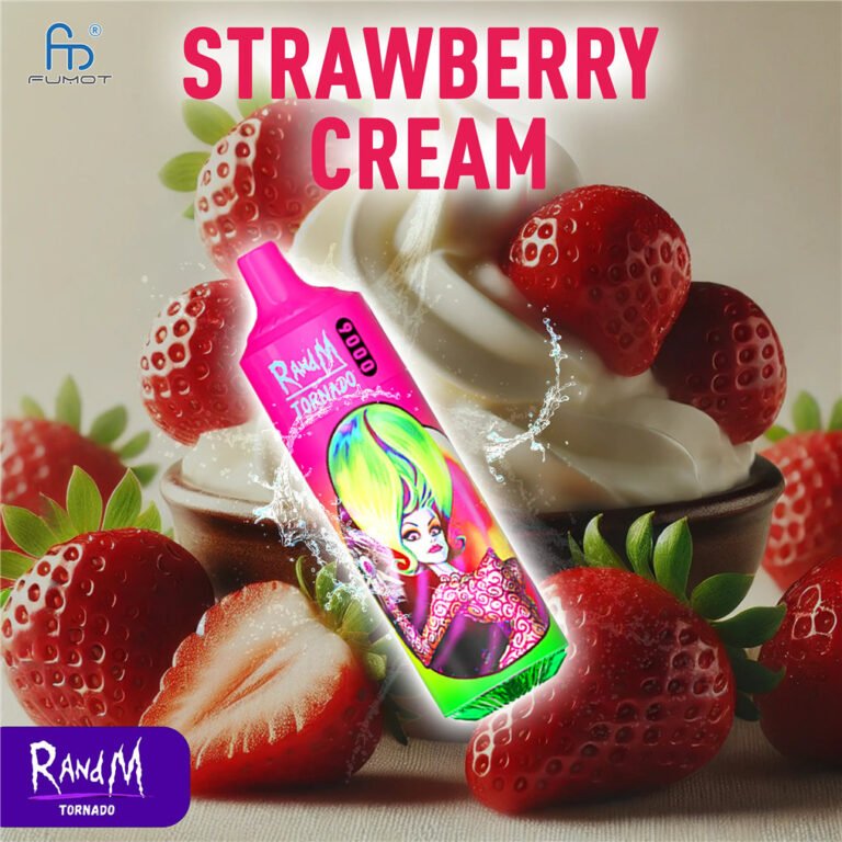strawberry cream randm tornado 9000