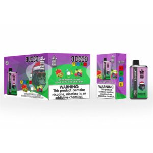 Strawberry Kiwi Sour Apple Raspberry Bang King 30000