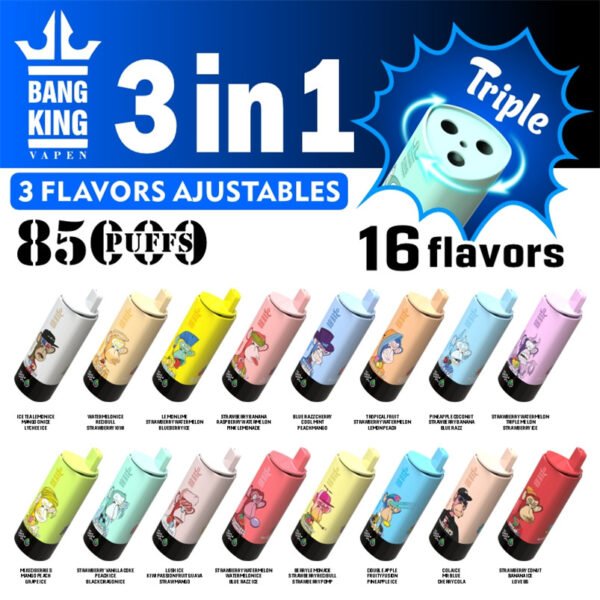 bang king triple 85000 16 flavors