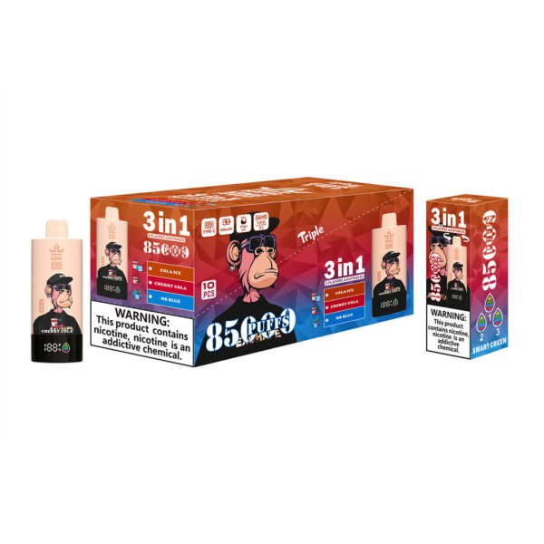 cola ice cherry cola mr blue bang king triple 85k puff