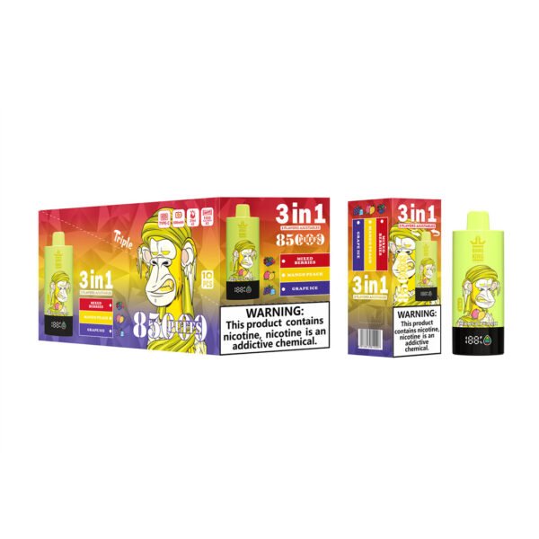 mixed berries mango peach grape ice bang king triple 85000