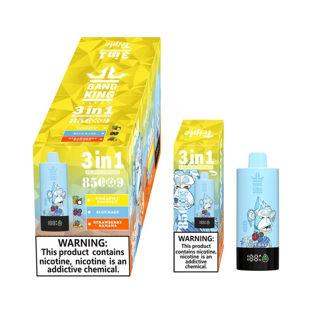 pineapple coconut blue razz strawberry banana bang king triple 85000