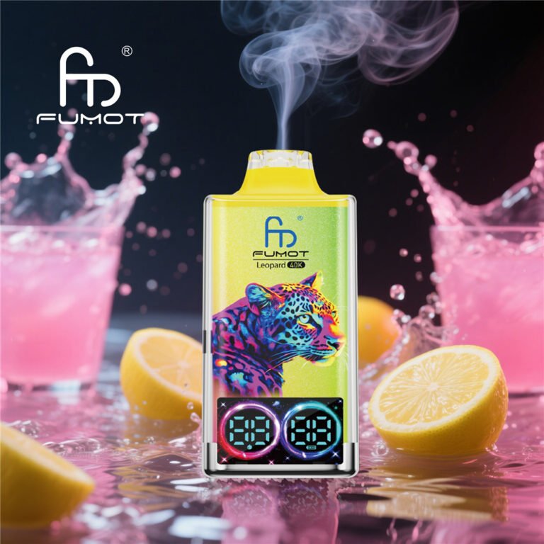 fumot leopard 40000 puffs pink lemonade