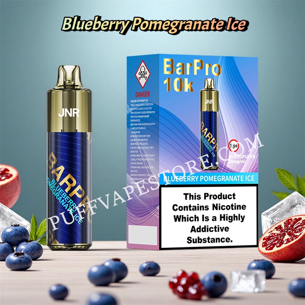 Blueberry Pomegranate Ice JNR Bar Pro 10000 Puff pvafrjbp10000