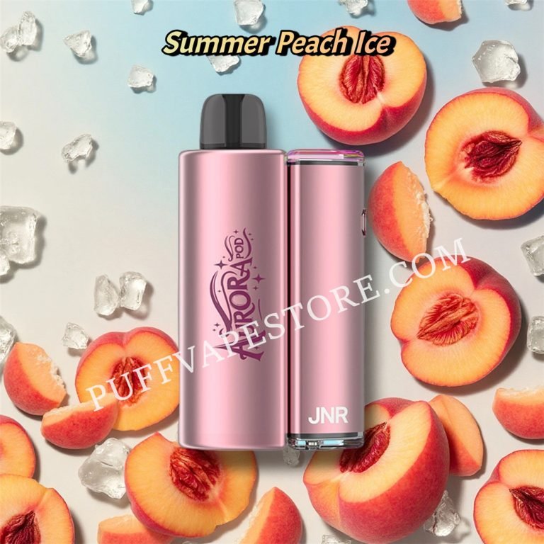 Summer Peach Ice JNR AURORA 27000 Puff pvafrja27000