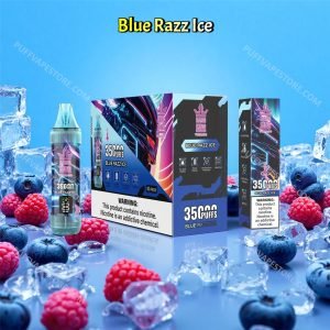 blue razz ice bang king 35000 puff pvafrbk35000