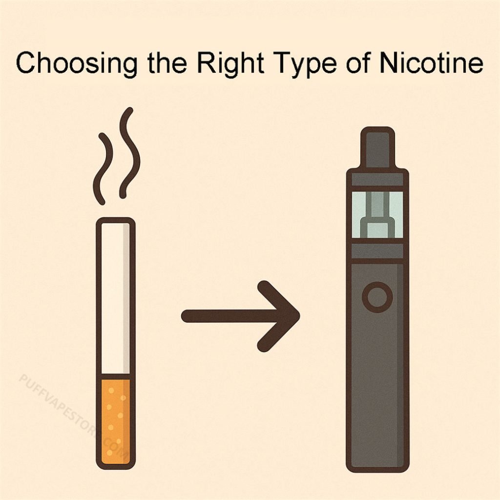 Choisir le bon type de nicotine