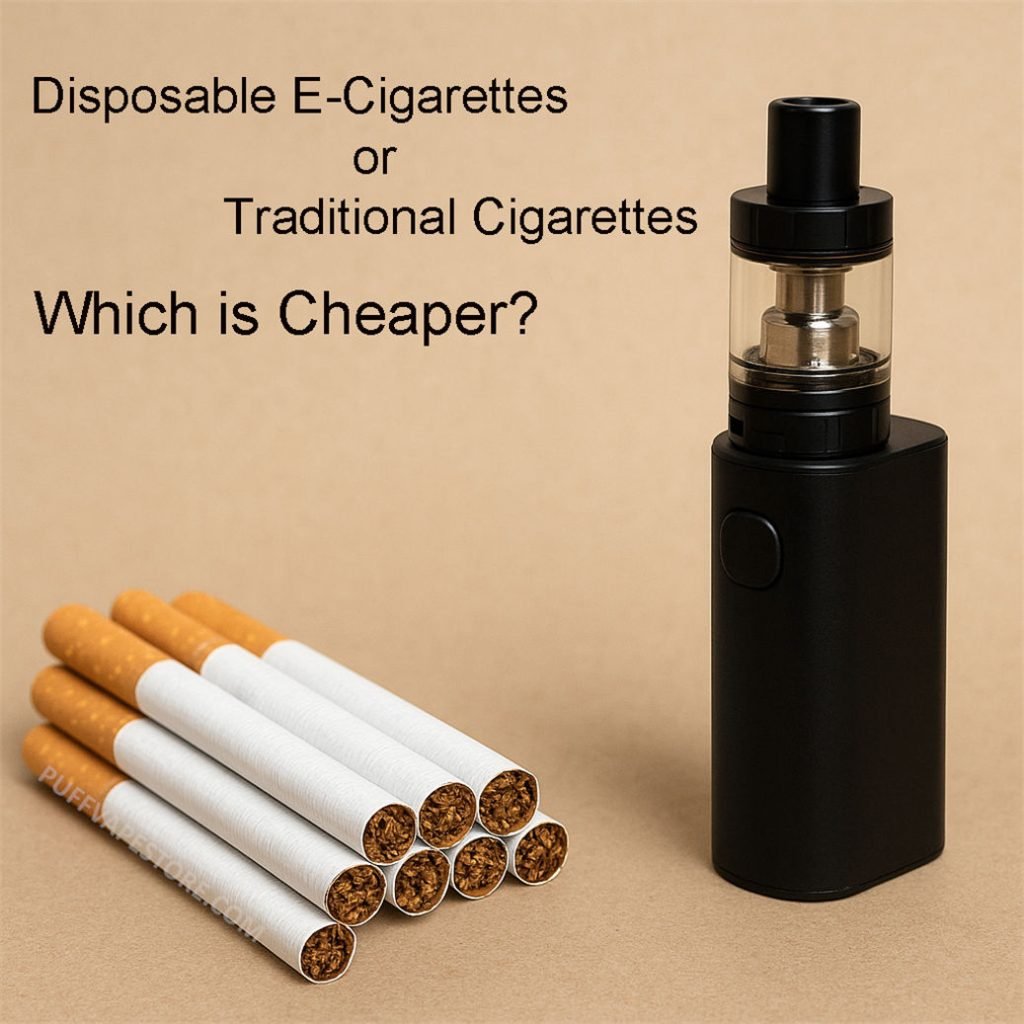Einweg-E-Zigaretten oder herkömmliche Zigaretten: Was ist günstiger?