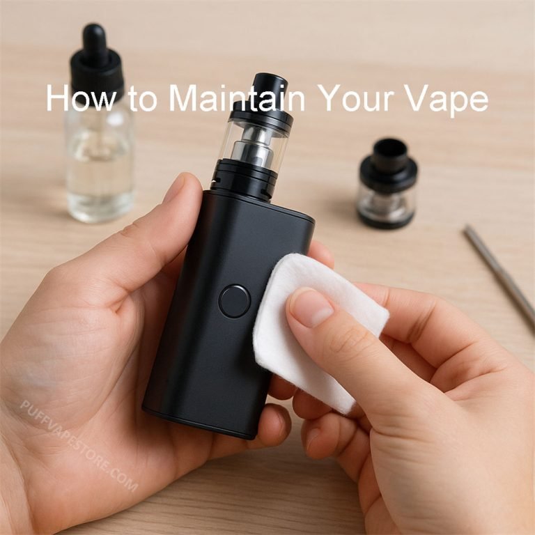 comment entretenir sa cigarette électronique