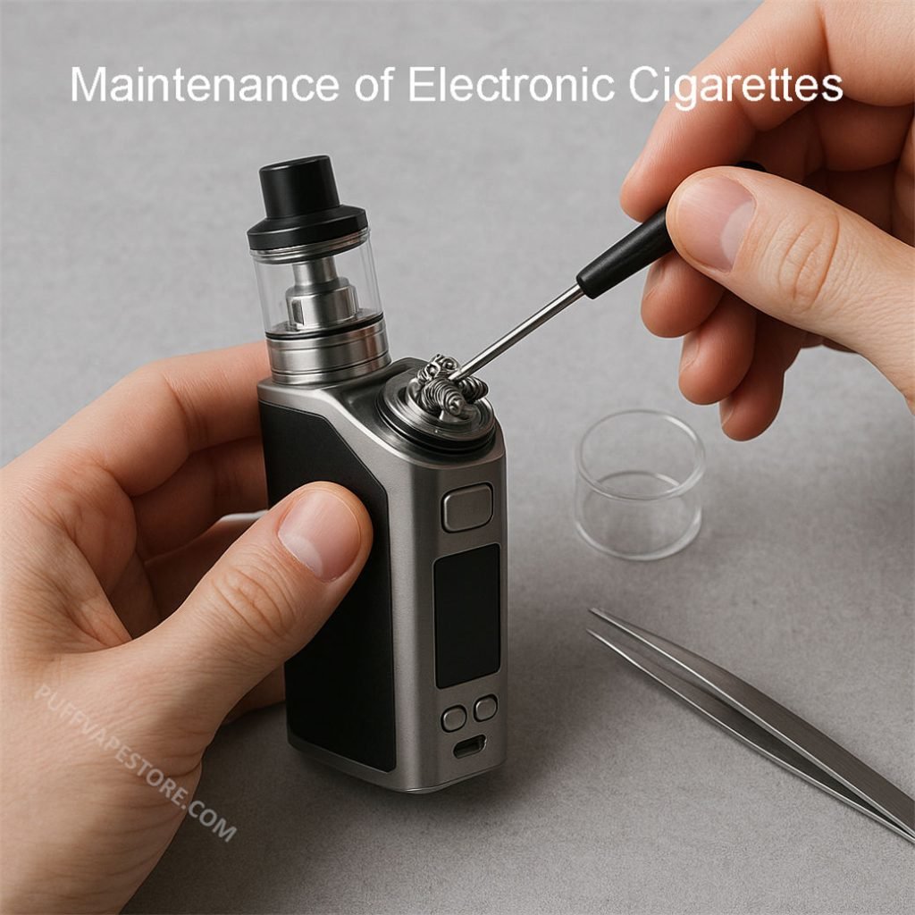 Entretien général des cigarettes électroniques et prévention de la surchauffe des résistances