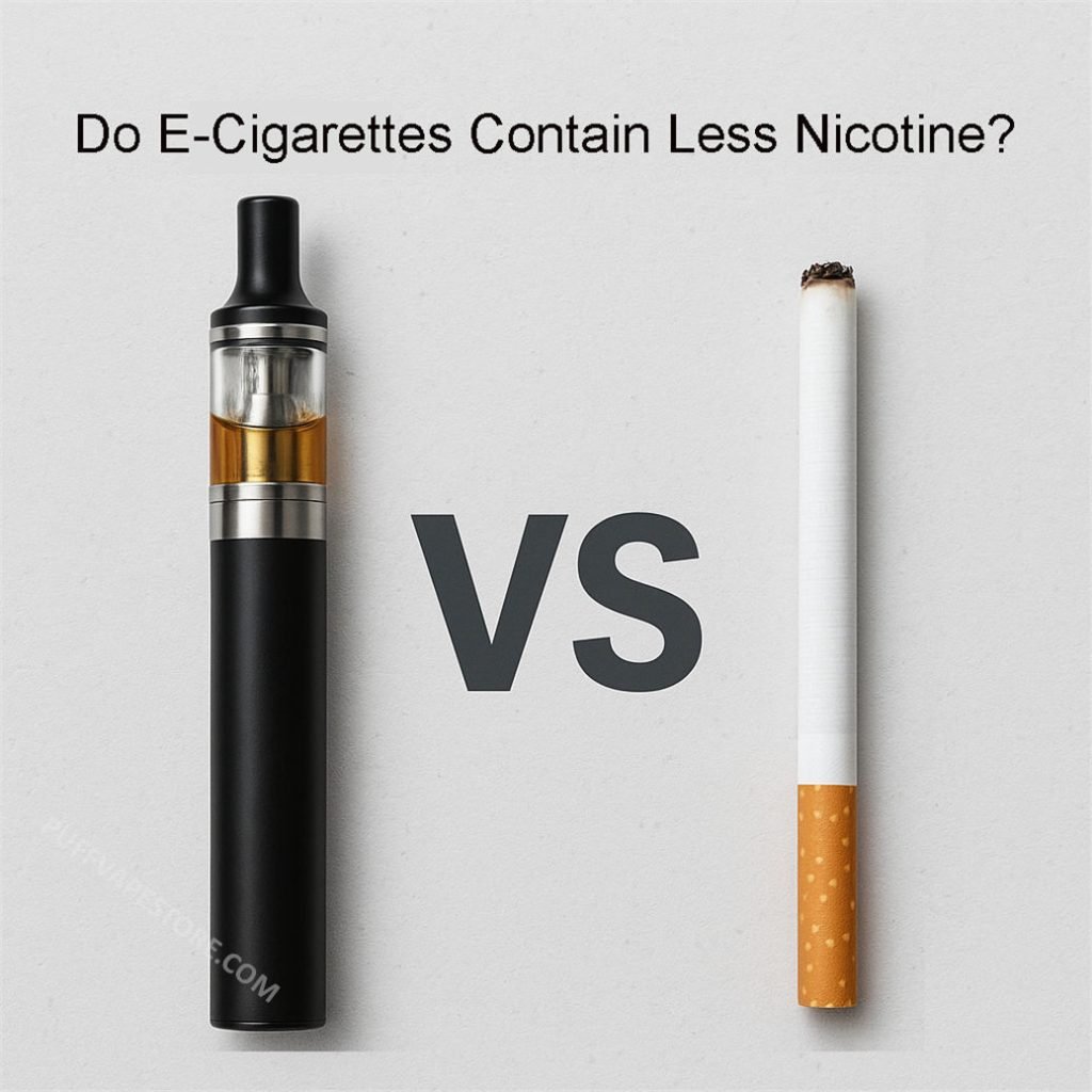 es ce que la cigarette électronique a moins de nicotine