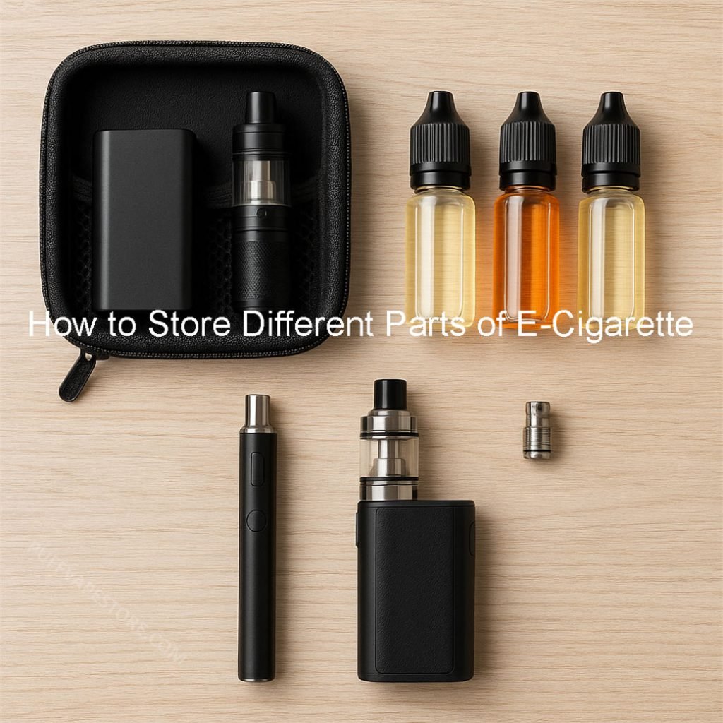 Méthodes de conservation des différents composants d'une cigarette électronique