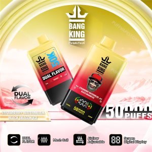 strawberry watermelon black dragon ice bang king 50000 dual flavour pvafrbk50000