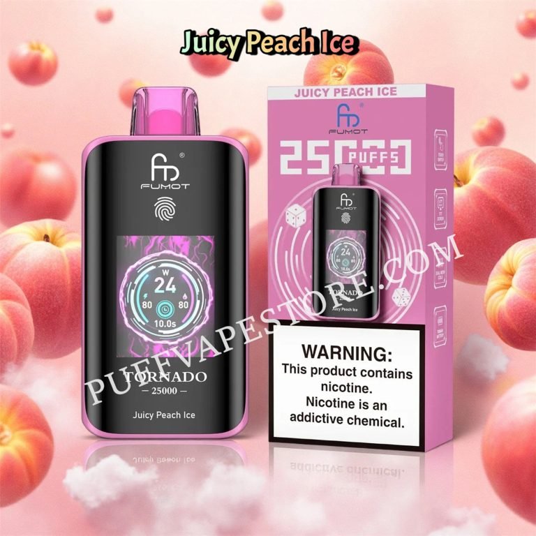 Juicy Peach Ice 25k Randm Tornado Pvafrt25000n2