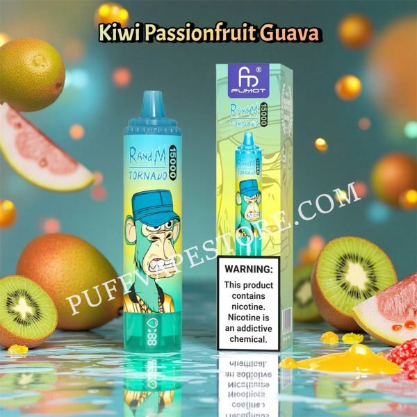 fumot 12000 kiwi passion fruit guava R and M Tornado 7000 Puffs Vape: 7000+ Puffs of Flavor main image 1