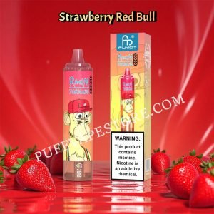 Strawberry Red Bull 15k Randm Tornado Pvafrt15000n2