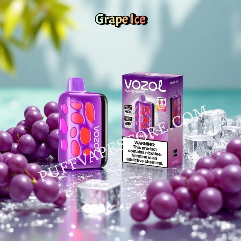 Grape Ice 40k Vozol Rave Pvafrvr40000