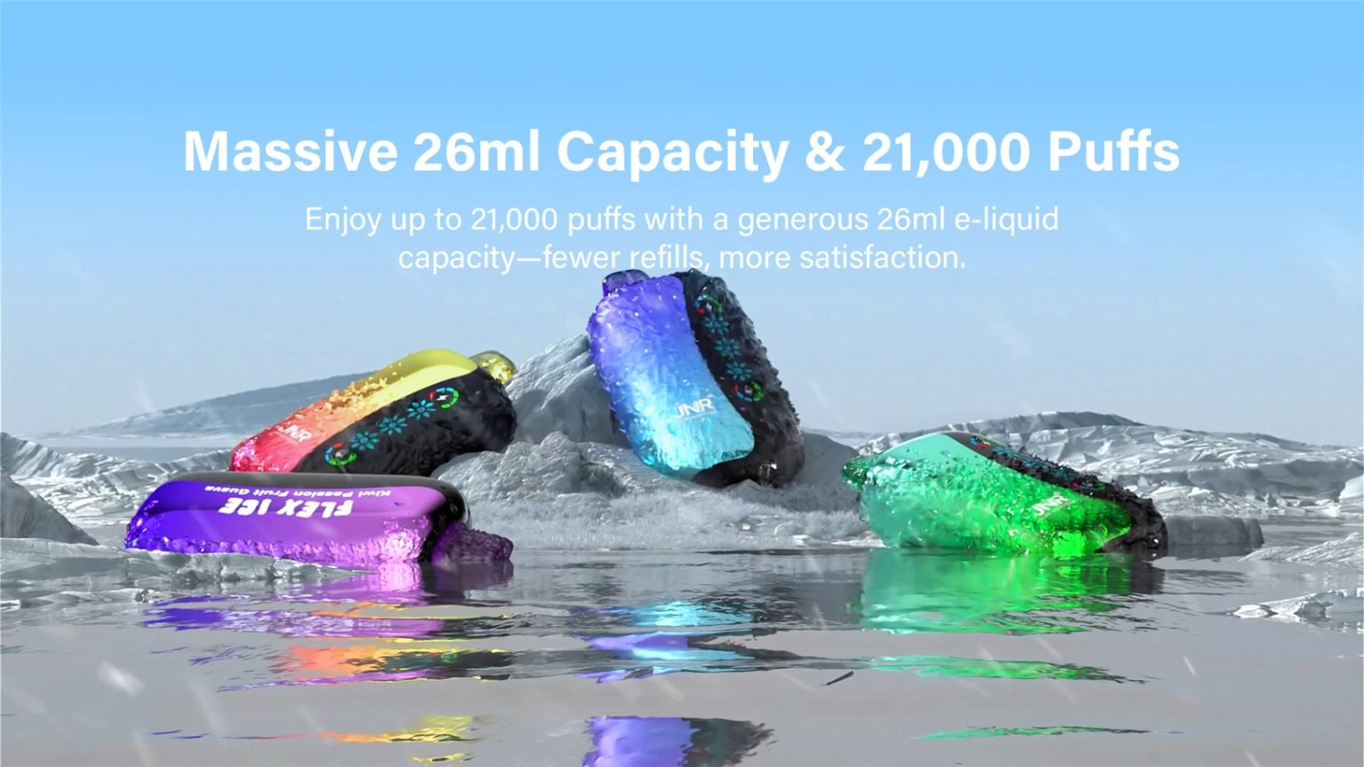 Jnr Flex Ice 21000 26ml E Liquid Pvafrjfi21000