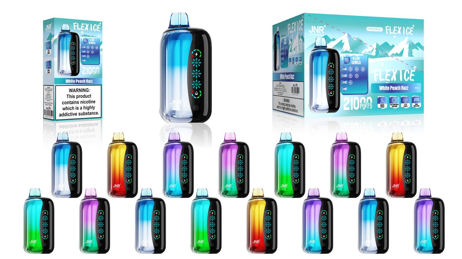 Jnr Flex Ice 21000 Flavor Posters Pvafrjfi21000