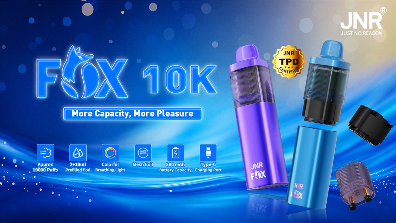 Jnr Fox 10000 800mah Battery Capacity Pvafrjf10000