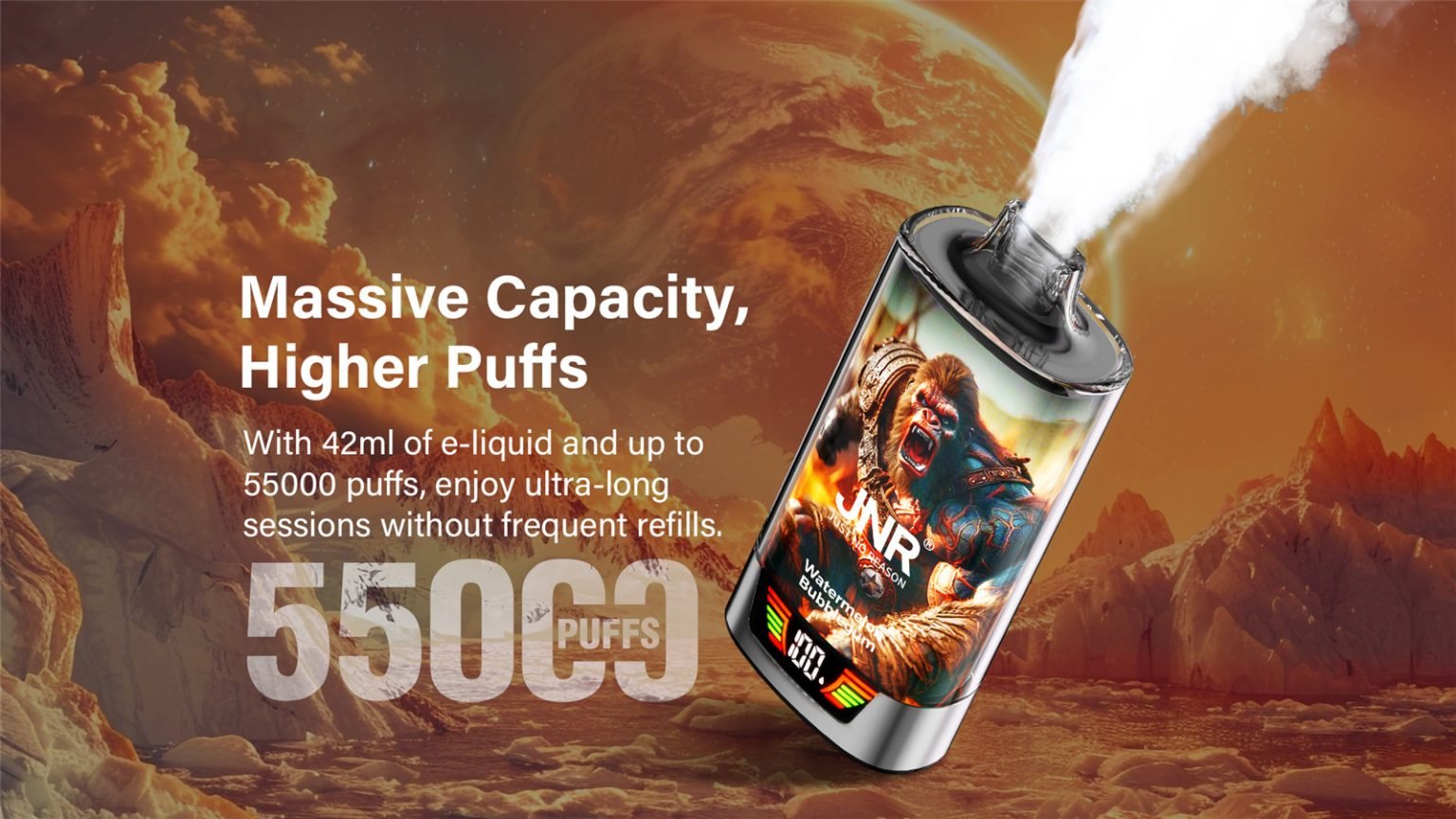 Jnr Ragegorilla 55000 950 Mah Battery Capacity Pvafrjrg55000