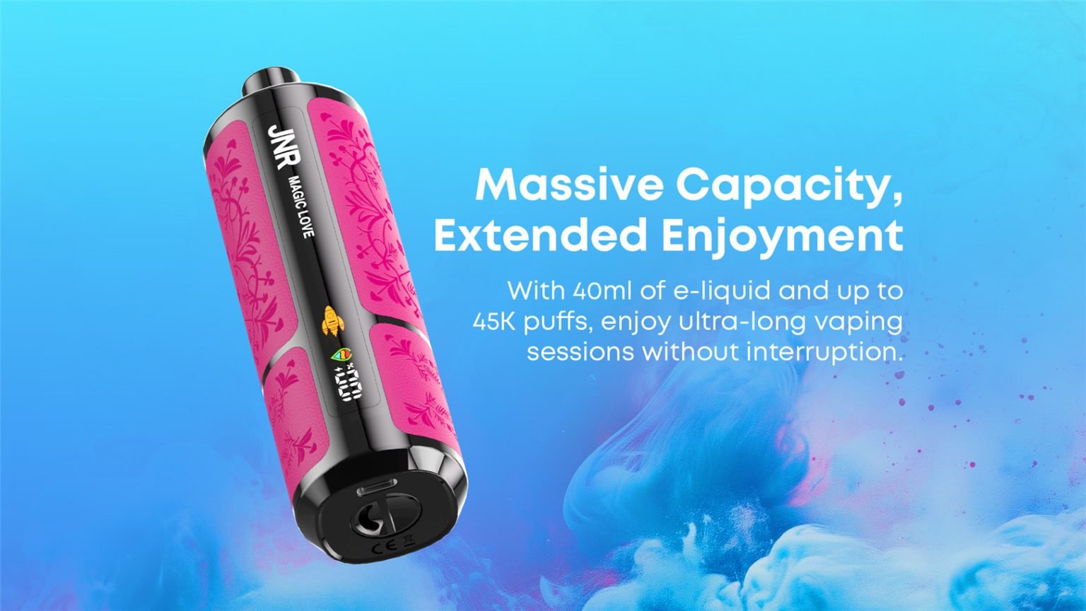 Jnr Shisha Ultra 45k 40ml E Liquid Pvafrjsu45000