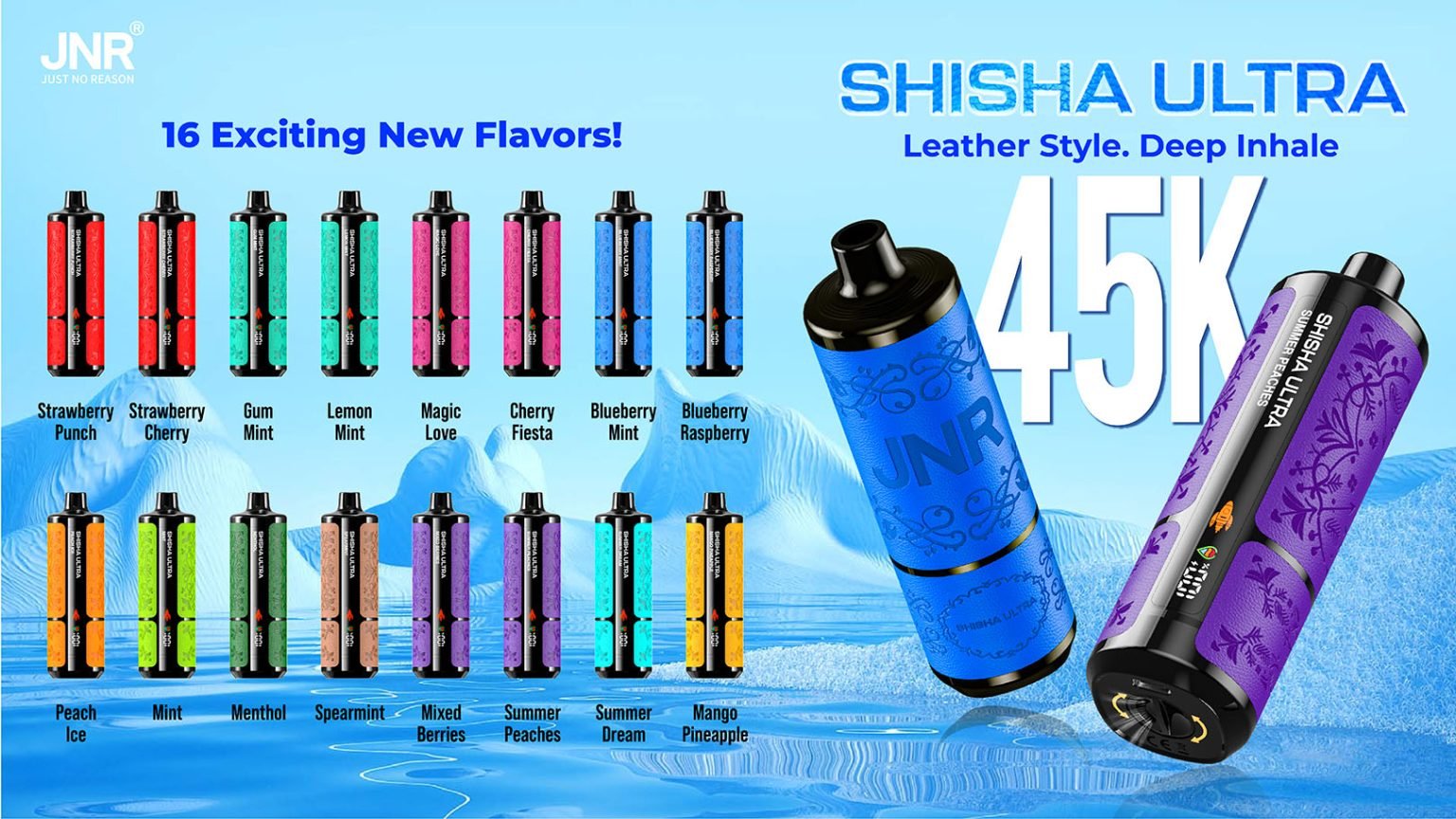 Jnr Shisha Ultra 45k Flavor Showcase Pvafrjsu45000