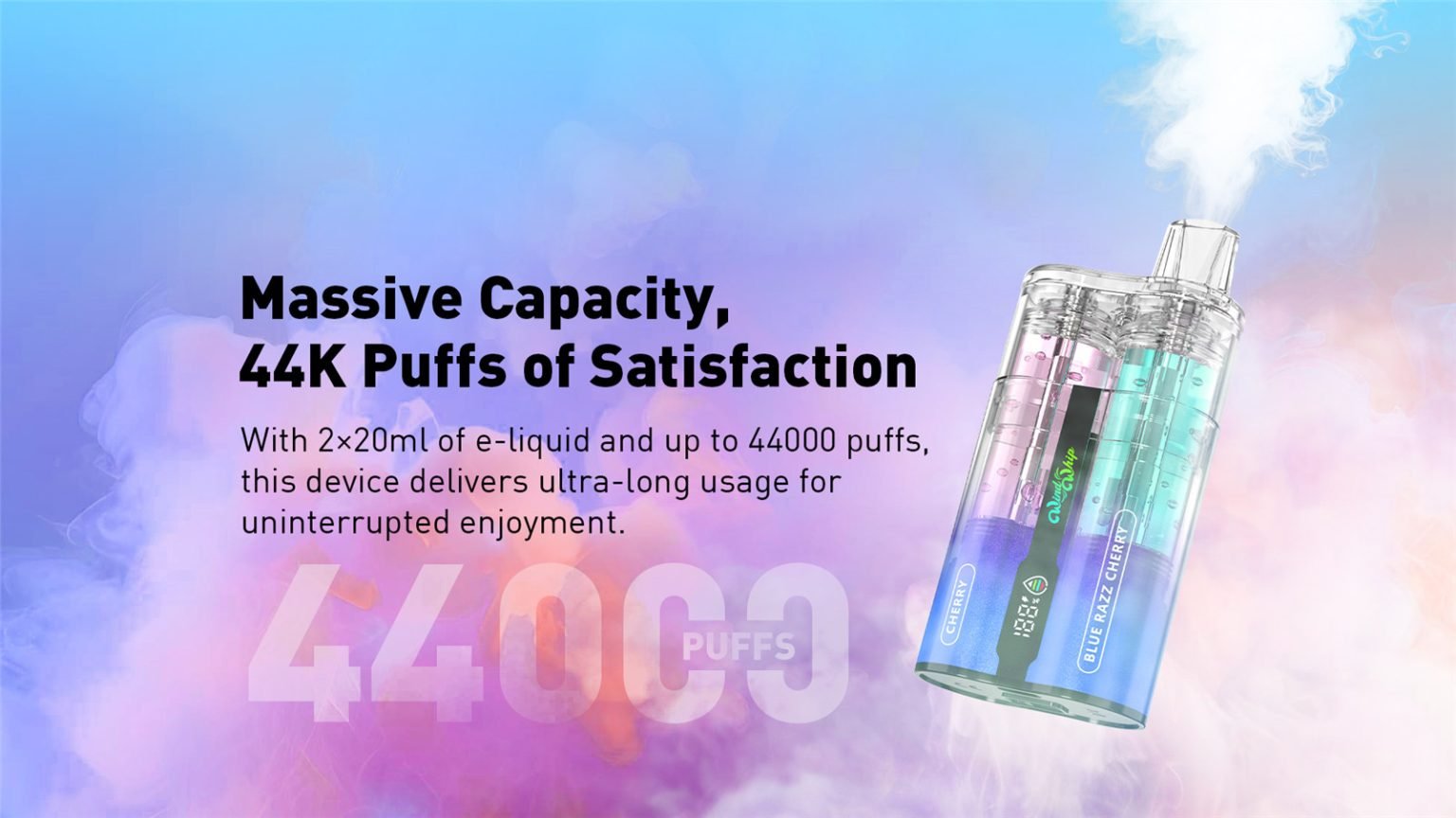 Jnr Windwhip 44000 Dual Flavor Powerhouse Pvafrjww44000