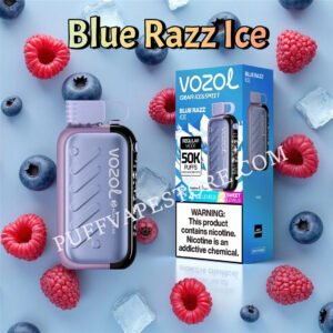 Blue Razz Ice 50k Puff Vozol Gear 50000 Pvafrvg50000n2