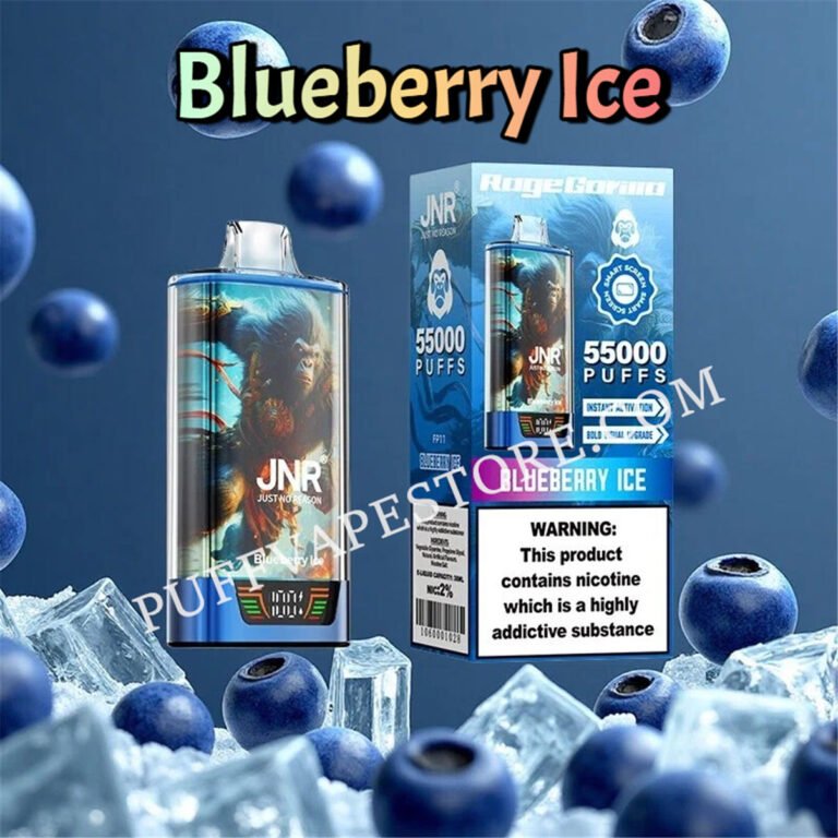 Blueberry Ice Jnr Rage Gorilla 55k Puffs Pvafrjrg55000