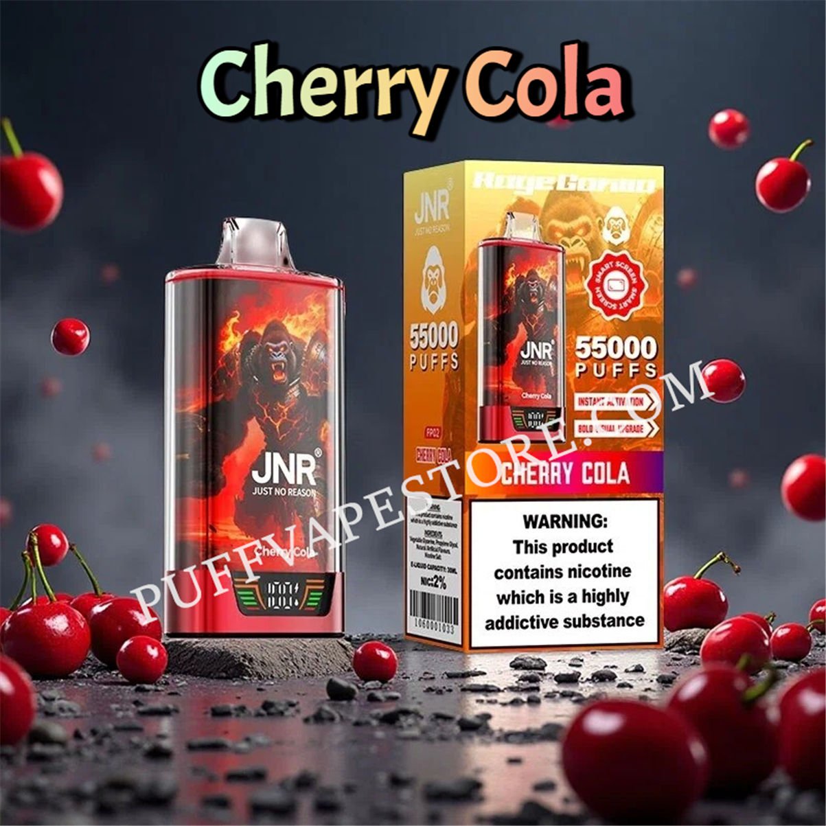 Cherry Cola Jnr Rage Gorilla 55k Puffs Pvafrjrg55000