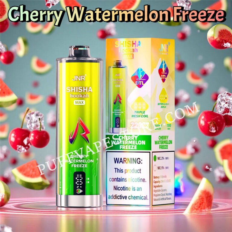 Cherry Watermelon Freeze Jnr Shisha Max 22000 Pvafrjsm22000