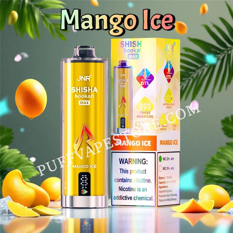 Mango Ice Jnr Shisha Max 22000 Pvafrjsm22000