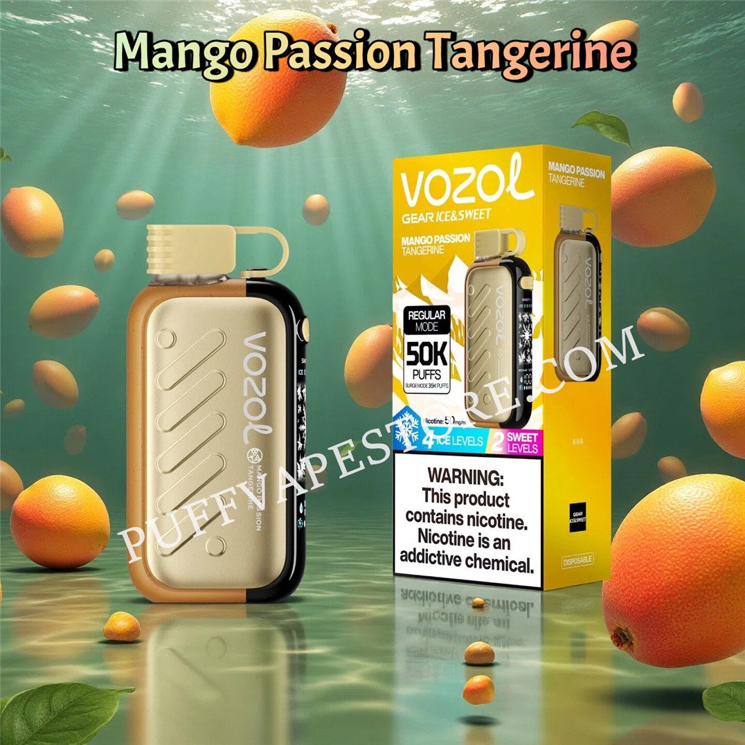 Mango Passion Tangerine 50k Puff Vozol Gear 50000 Pvafrvg50000n2