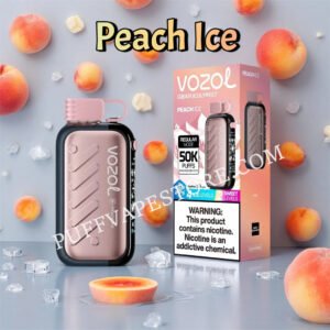 Peach Ice 50k Puff Vozol Gear 50000 Pvafrvg50000n2