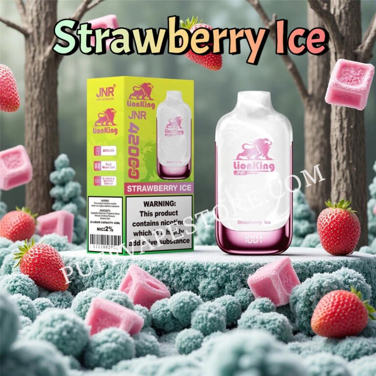 Strawberry Ice Jnr Lionking 42000 Puffs Pvafrjlk42000