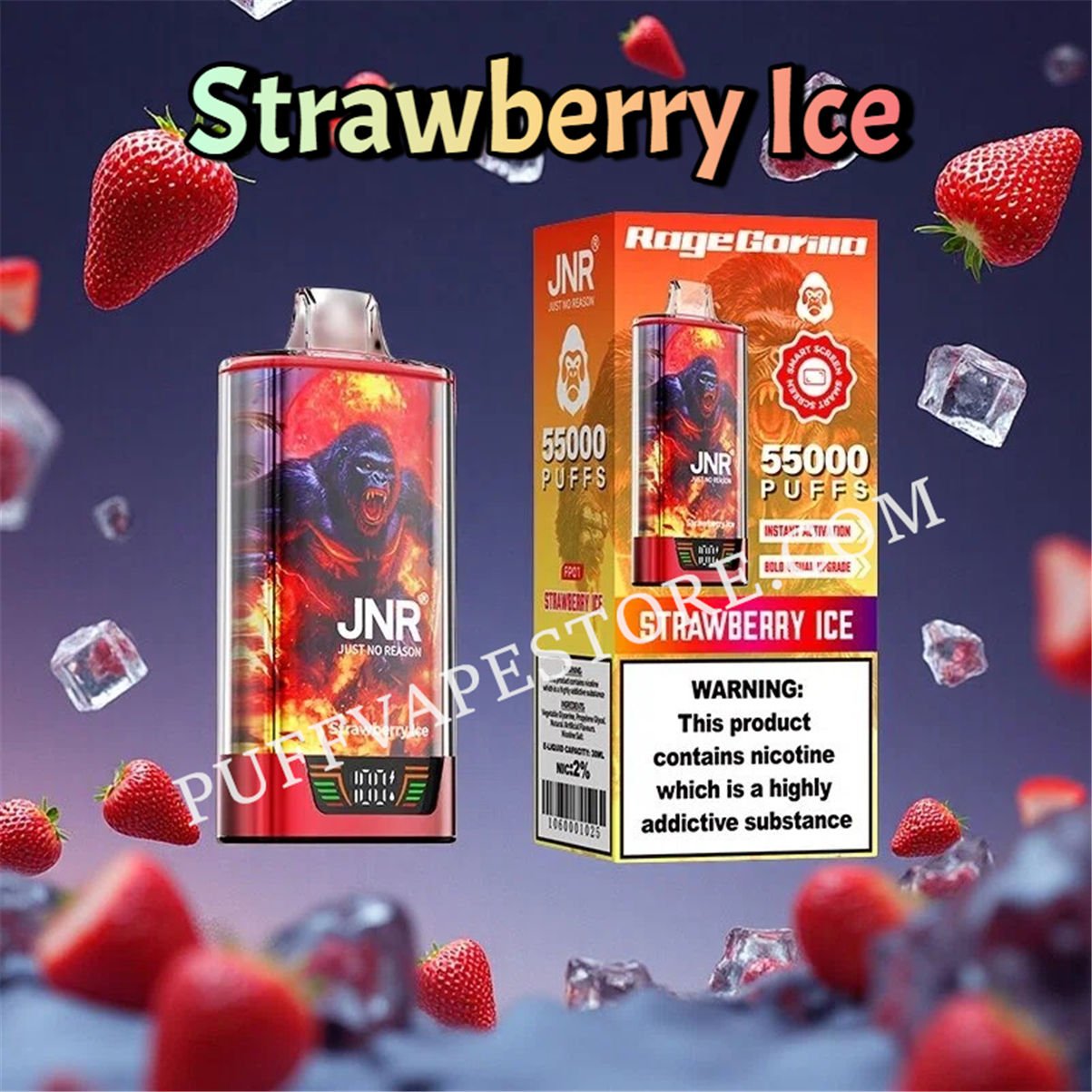 Ghiaccio alla fragola Jnr Rage Gorilla 55k Bignè Pvafrjrg55000