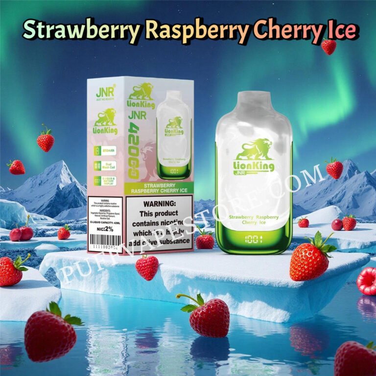 Strawberry Raspberry Cherry Ice Jnr Lionking 42000 Puffs Pvafrjlk42000