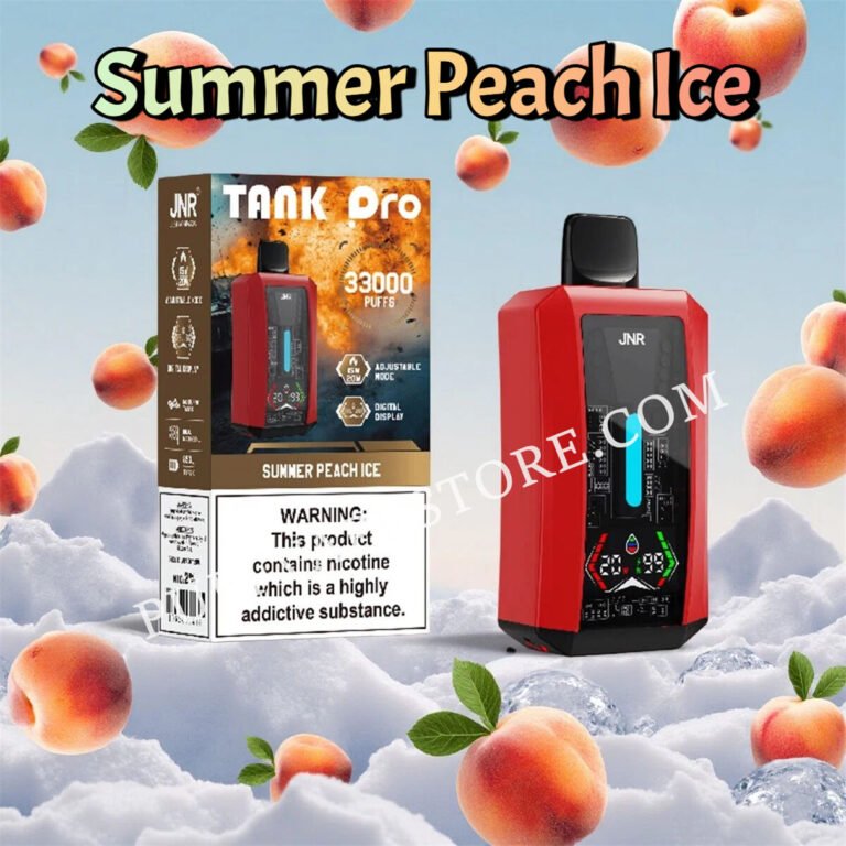 Summer Peach Ice Jnr Tank Pro 33000 Puffs Pvafrjtp33000